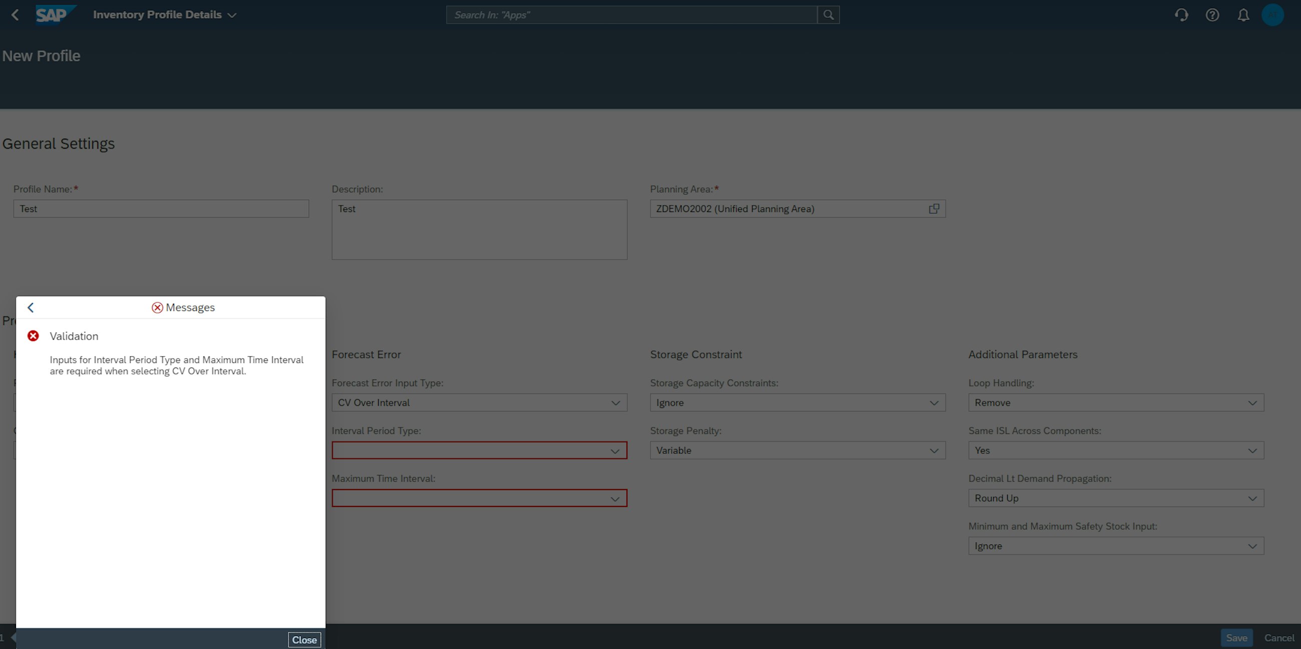 Invnetory proile app details